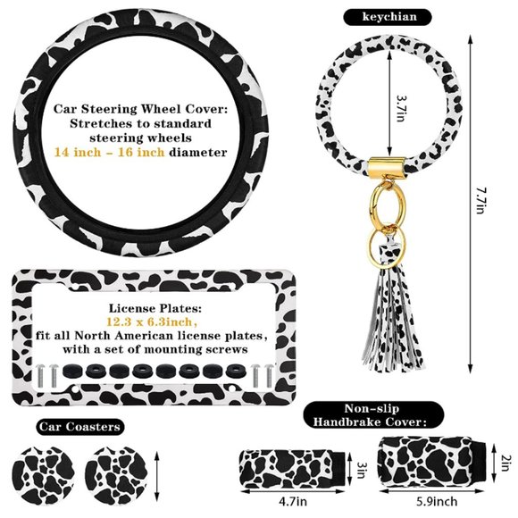 Cow Print Universal Waterproof Coasters - Picture 2 of 7